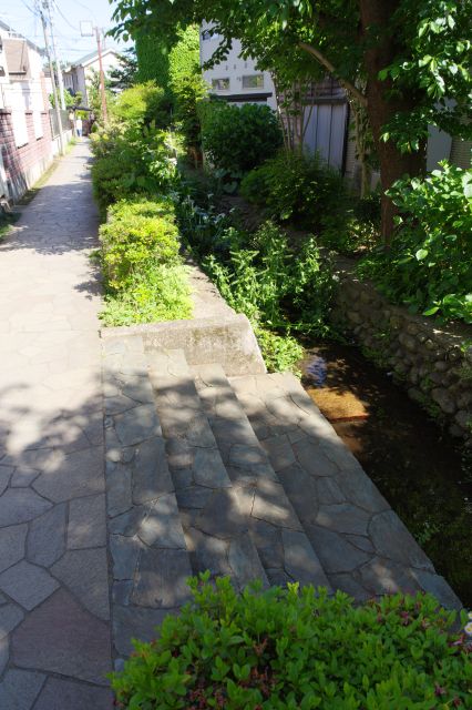 川に降りられる場所もありました。