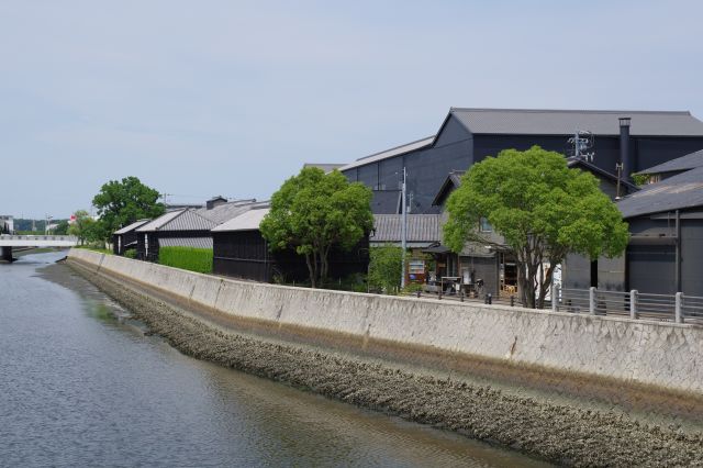 船方橋から眺める左岸。