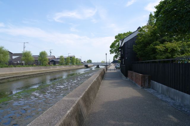 再び川沿いへ。