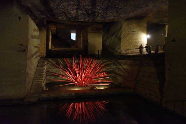 後方に進むとまたアート作品があります。