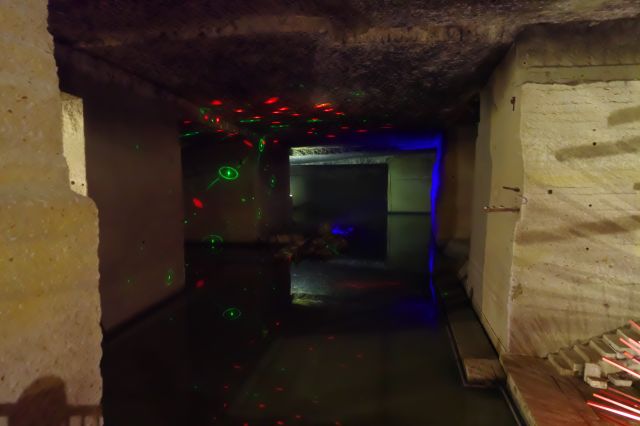 ここは水が溜まっています。