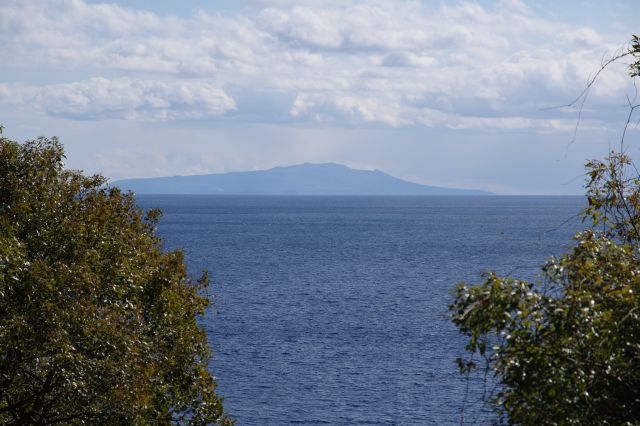 正面には大島が見えます。